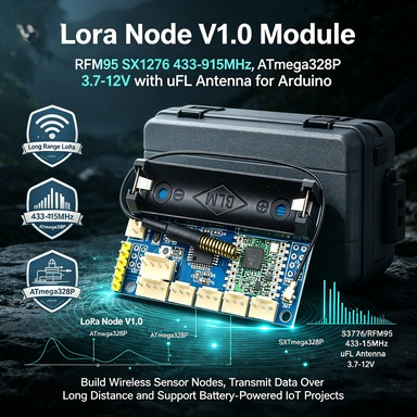Lora Rfm95 - وحدة LoRa V1.0 RFM95/SX1276، 433-915 ميجاهرتز،