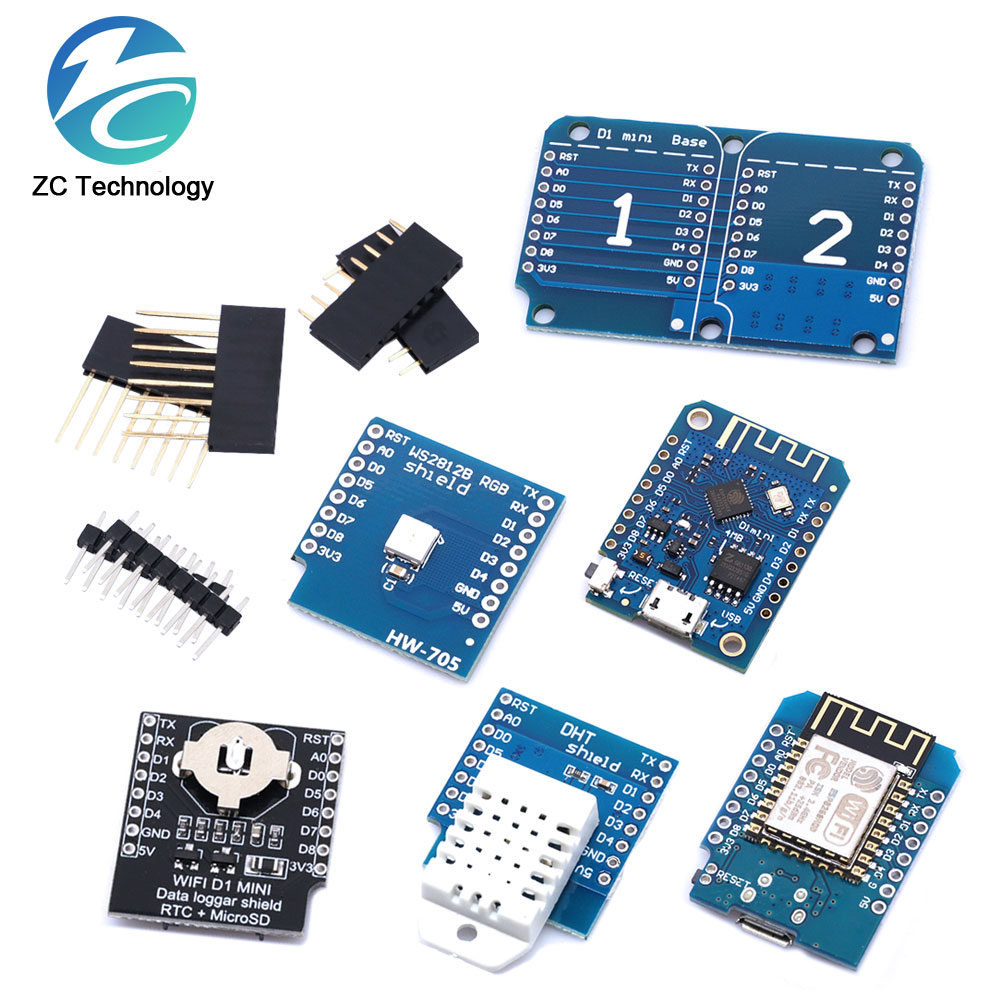 Dht22 - D1 البسيطة ESP8266 ESP-12F CH340G V2