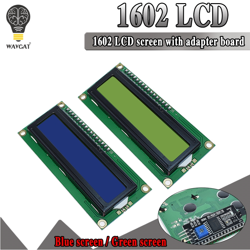 Lcd 1602 - وحدة شاشة LCD1602 زرقاء اللون IIC/I2C