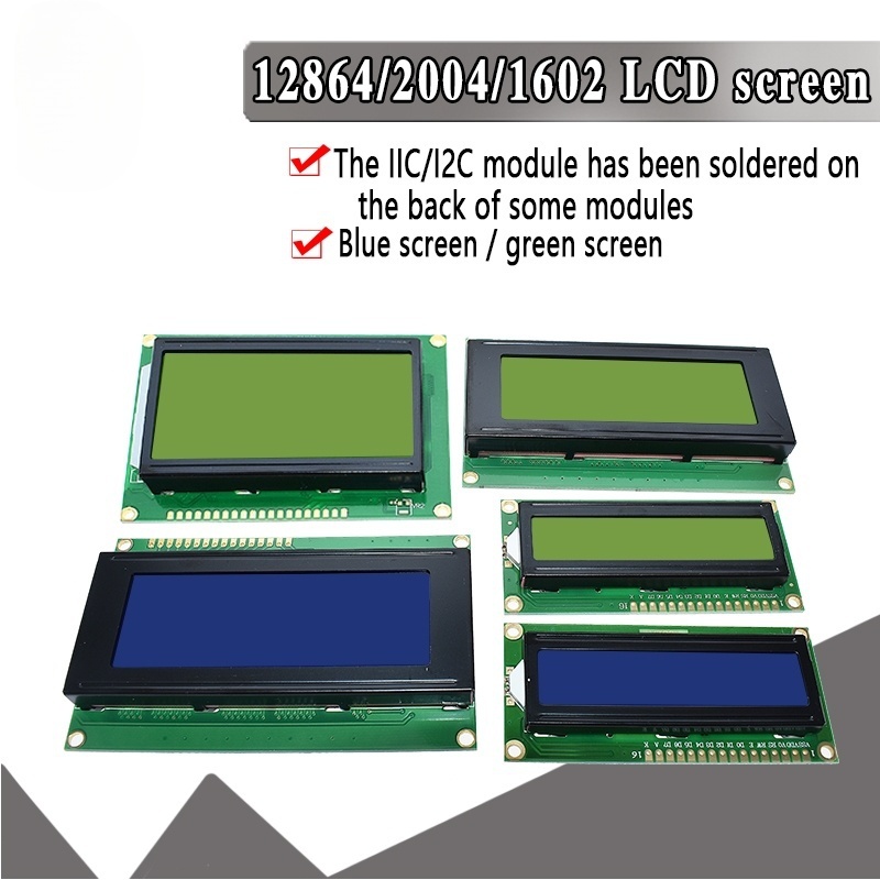Lcd 1602 - وحدة شاشة LCD 1602 2004 باللون