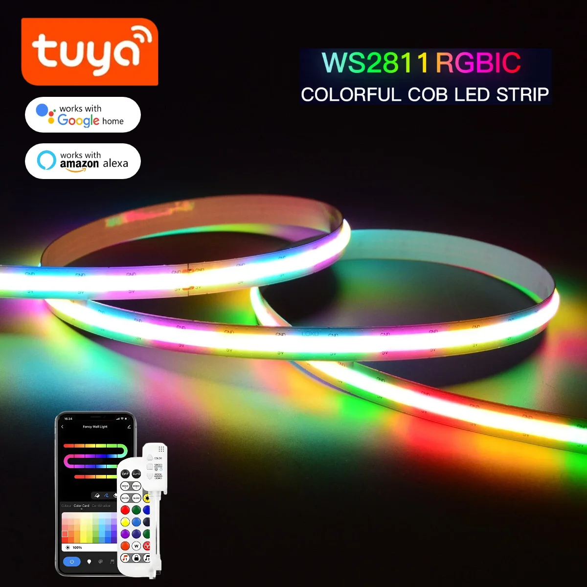 Ws2812B Strip 5V - الذكية TUYA WS2811 RGB IC Dreamcolor