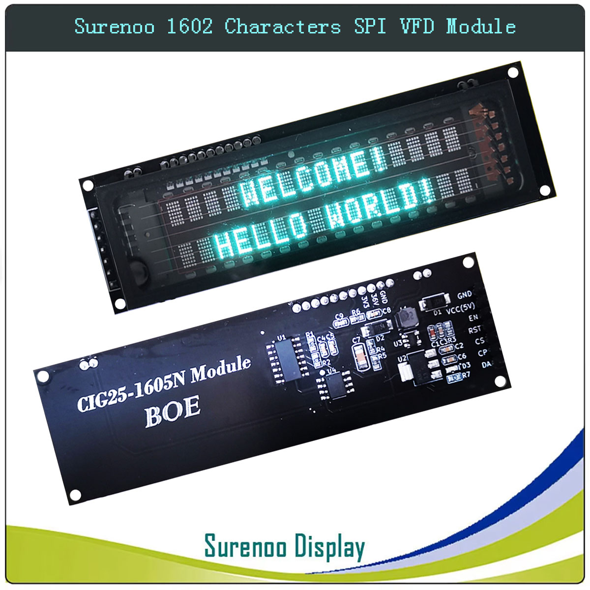 Lcd 1602 - شاشة عرض LCD من نوع Surenoo