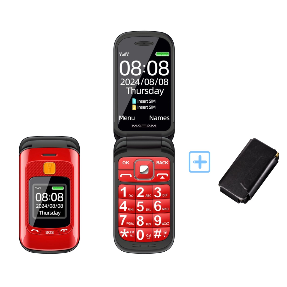Tft Display 2.4 - Mafam F899 كبار ميزة الوجه الهاتف