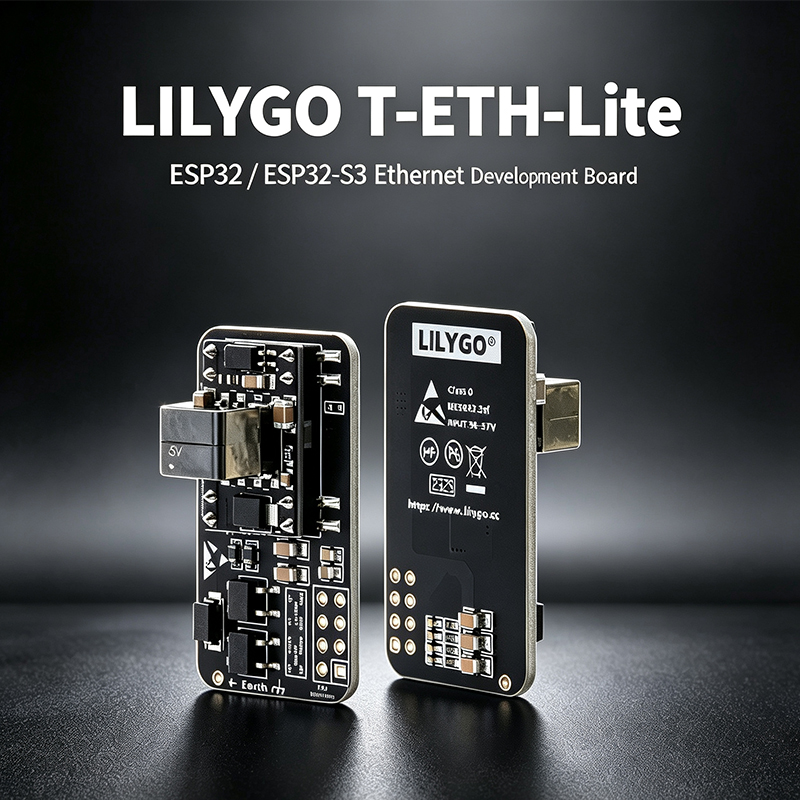 Ethernet W5500 - لوحة التطوير LILYGO T‑ETH‑Lite، ESP32/ESP32‑S3، إيثرنت