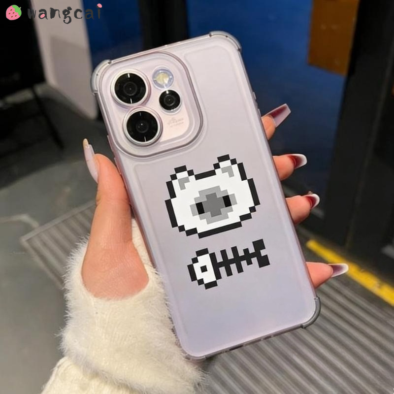 Neopixel - غطاء هاتف شفاف ناعم بتصميم قطة