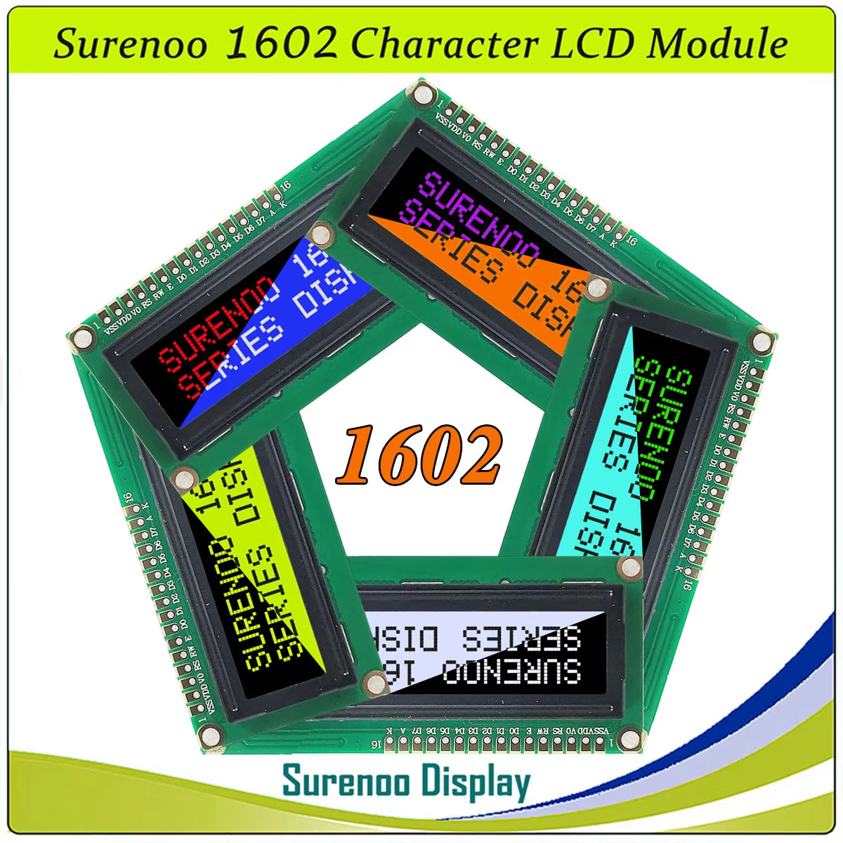 شاشة عرض LCD طراز Surenoo 1602 - مراجعة Lcd 1602 وسعره