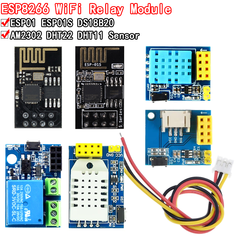 ESP8266 5 فولت واي فاي وحدة ال - مراجعة Dht11 وسعره