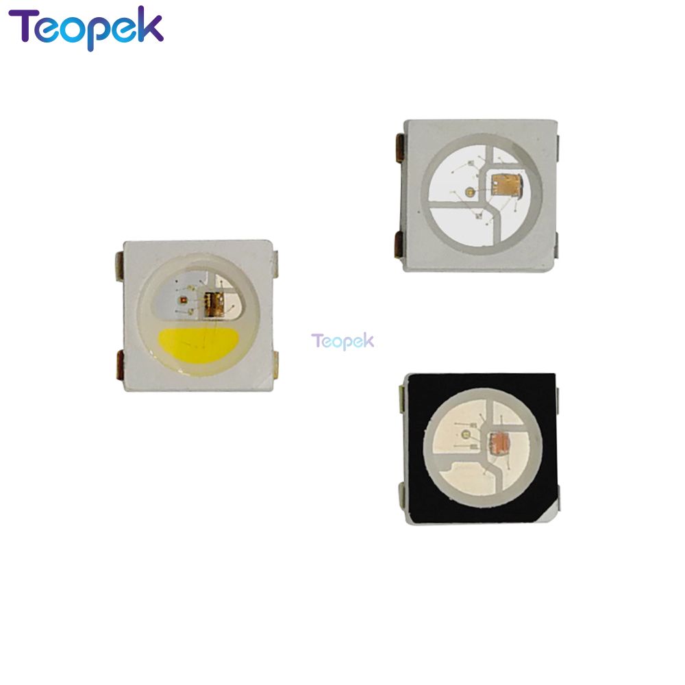 50-1000 قطعة من رقائق LED RGB  - مراجعة Ws2812B Strip 5V وسعره