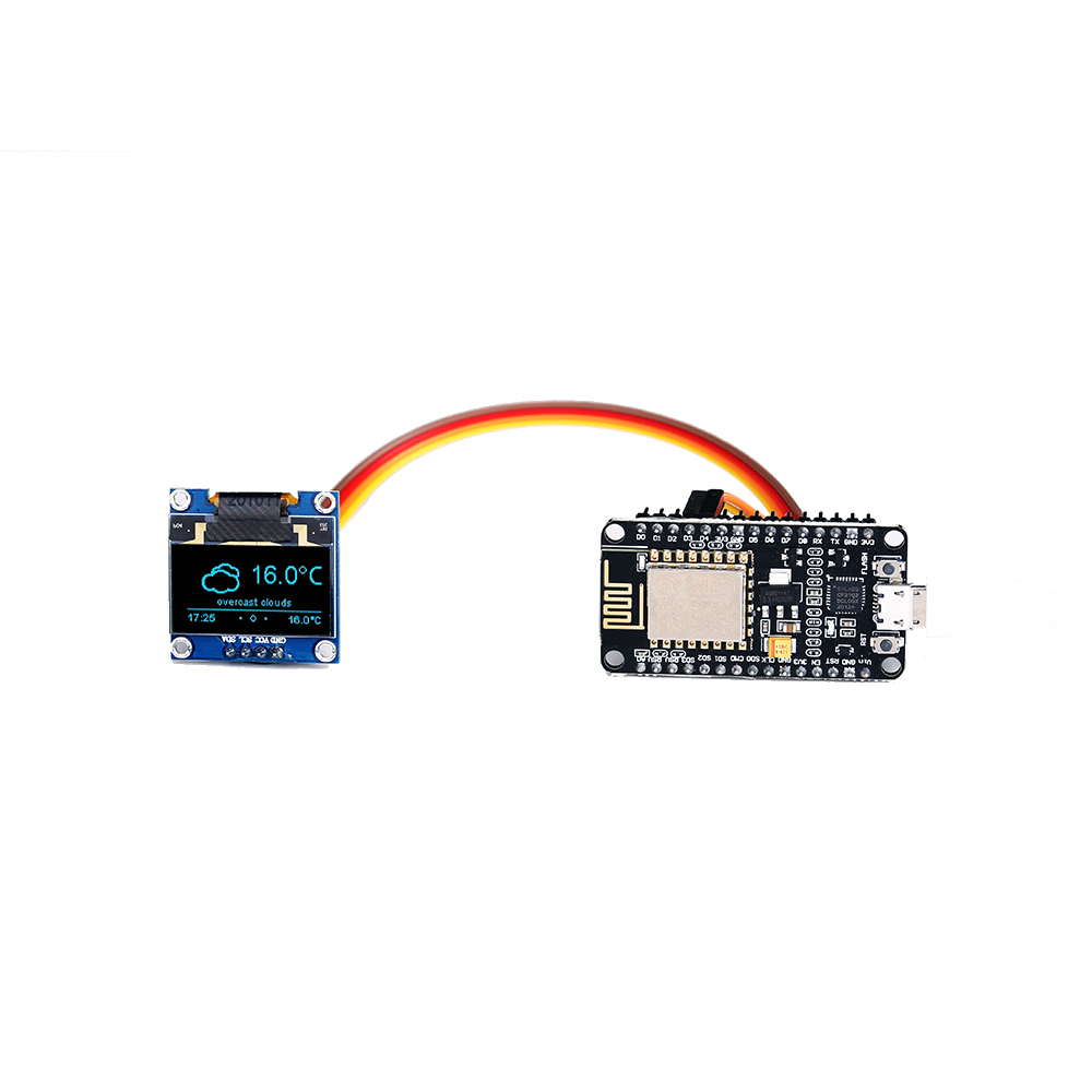 محطة الطقس ESP8266 DIY, مع درج - مراجعة Oled Display 0.96 وسعره