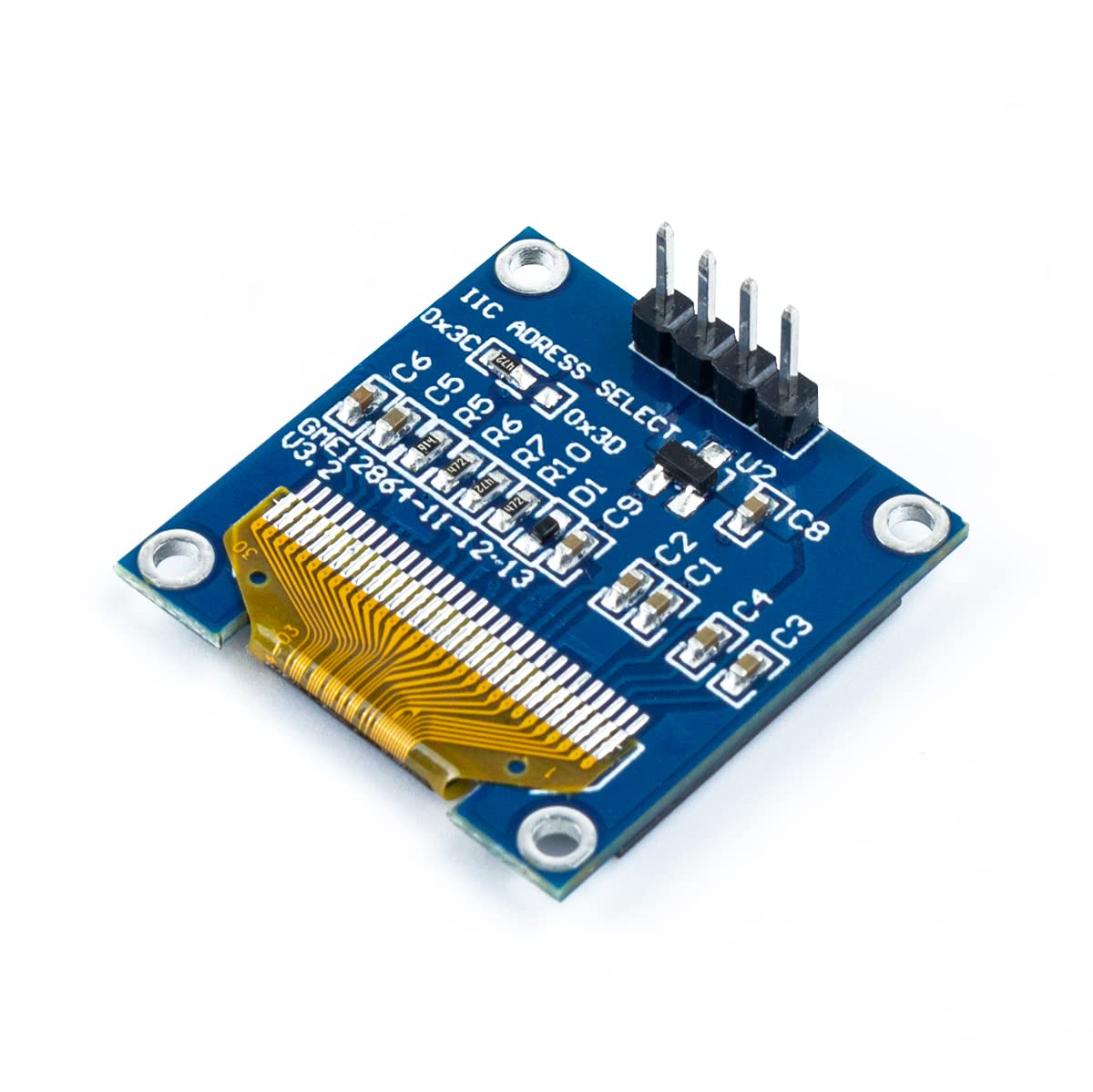 وحدة عرض OLED I2C IIC مقاس 0.9 - مراجعة Oled Display 0.96 وسعره