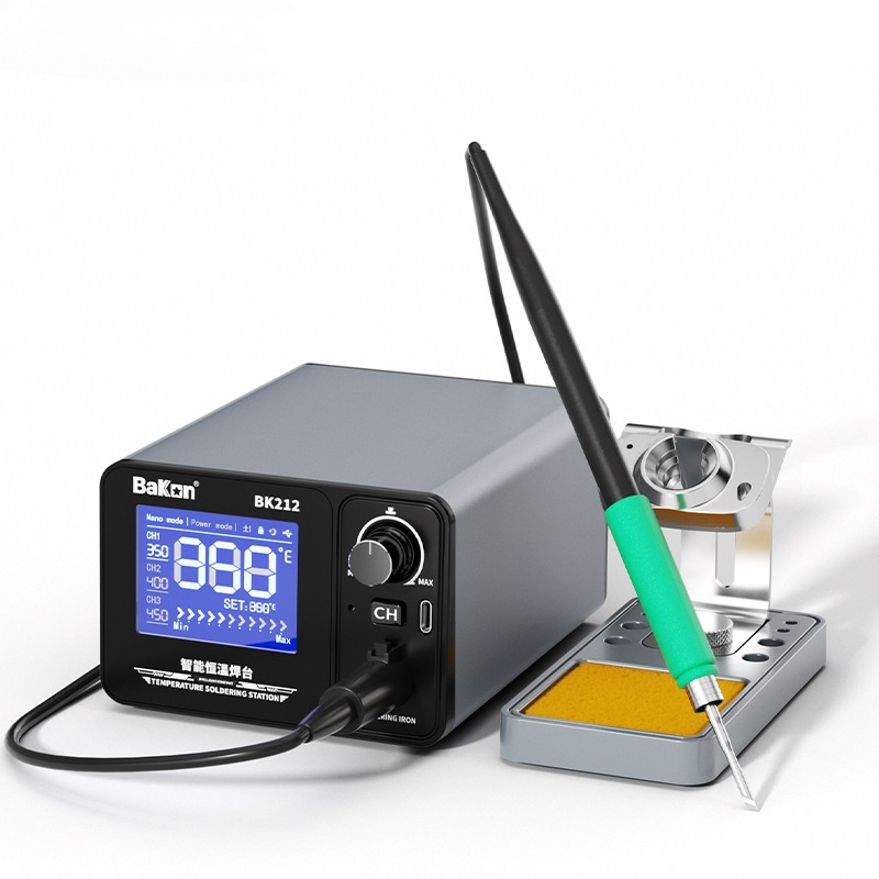 محطة لحام ذكية باكون BK212 بقو - مراجعة Soldering Iron Temperature Probe وسعره