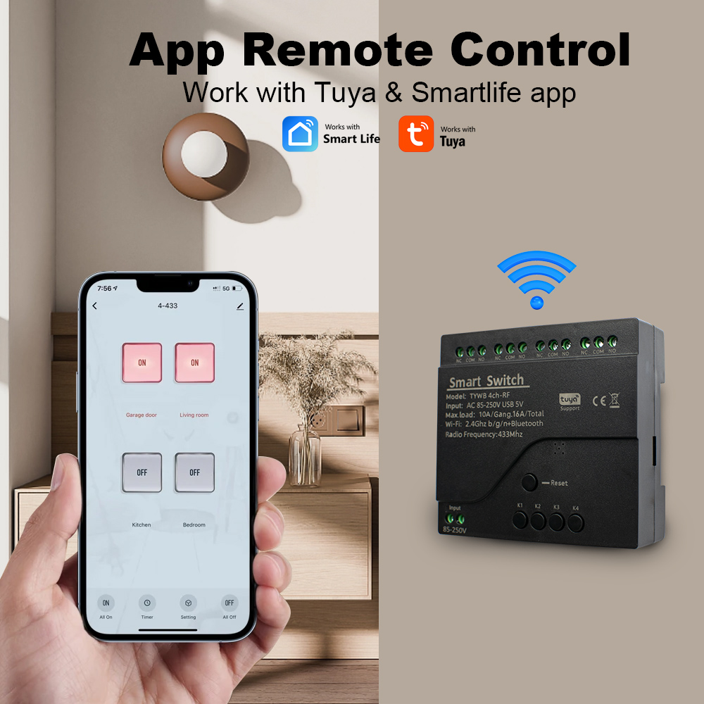 4CH Tuya الذكية واي فاي وحدة ت - مراجعة Ir Remote Module وسعره