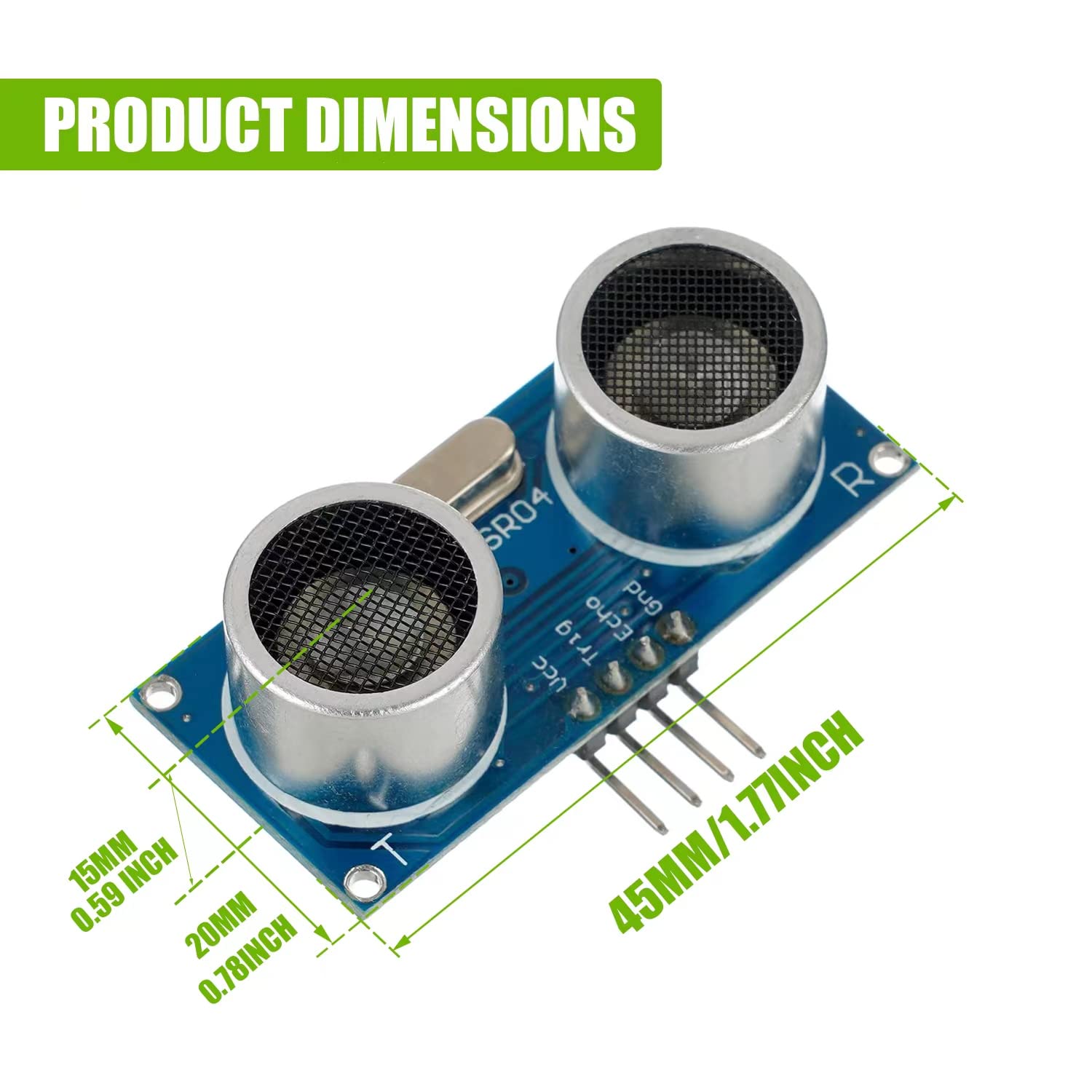10 قطعة HC-SR04 وحدة مسافة الا - مراجعة Ultrasonic Sensor Hc-Sr04 وسعره