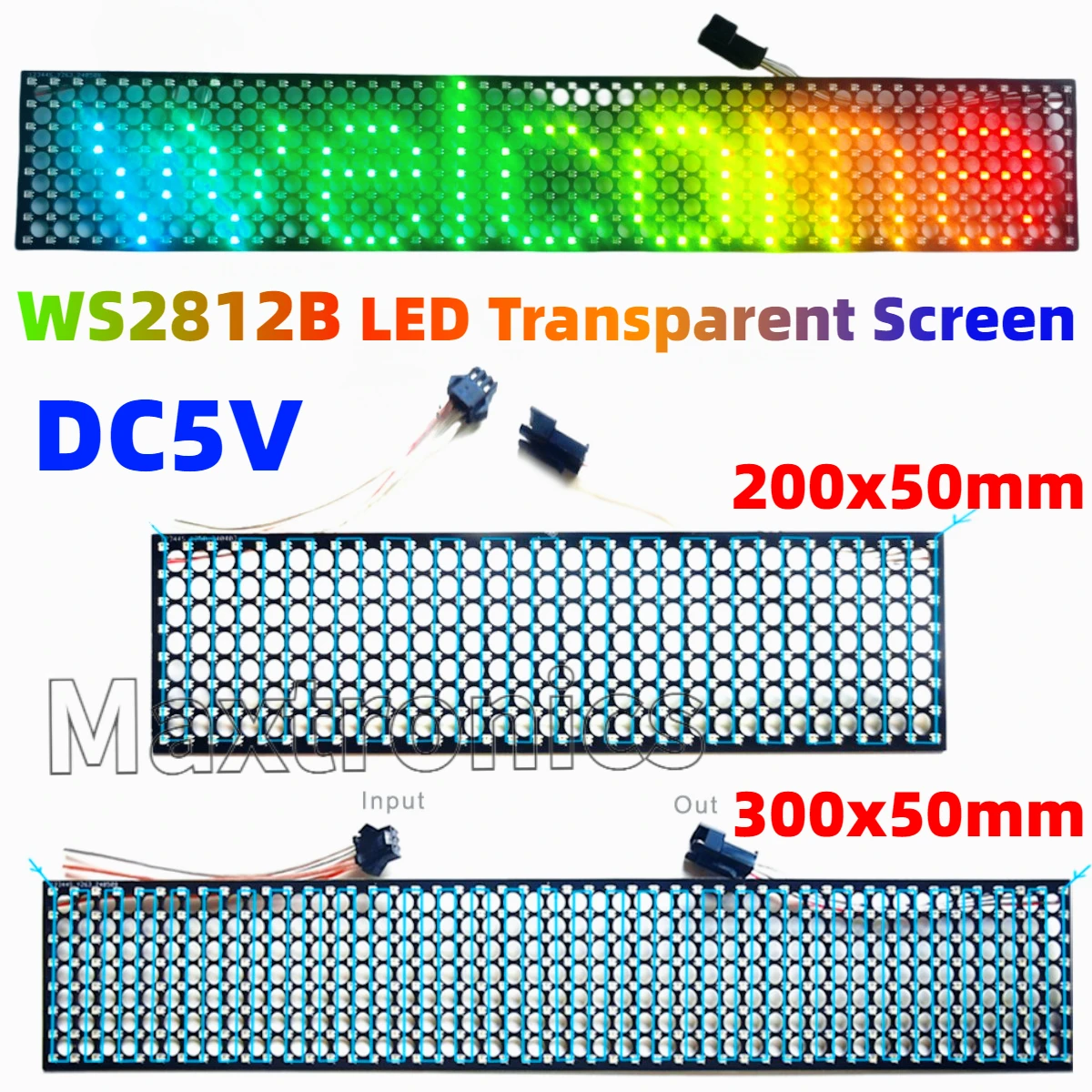 WS2812B شاشة LED شفافة كاملة ا - مراجعة Ws2812B وسعره