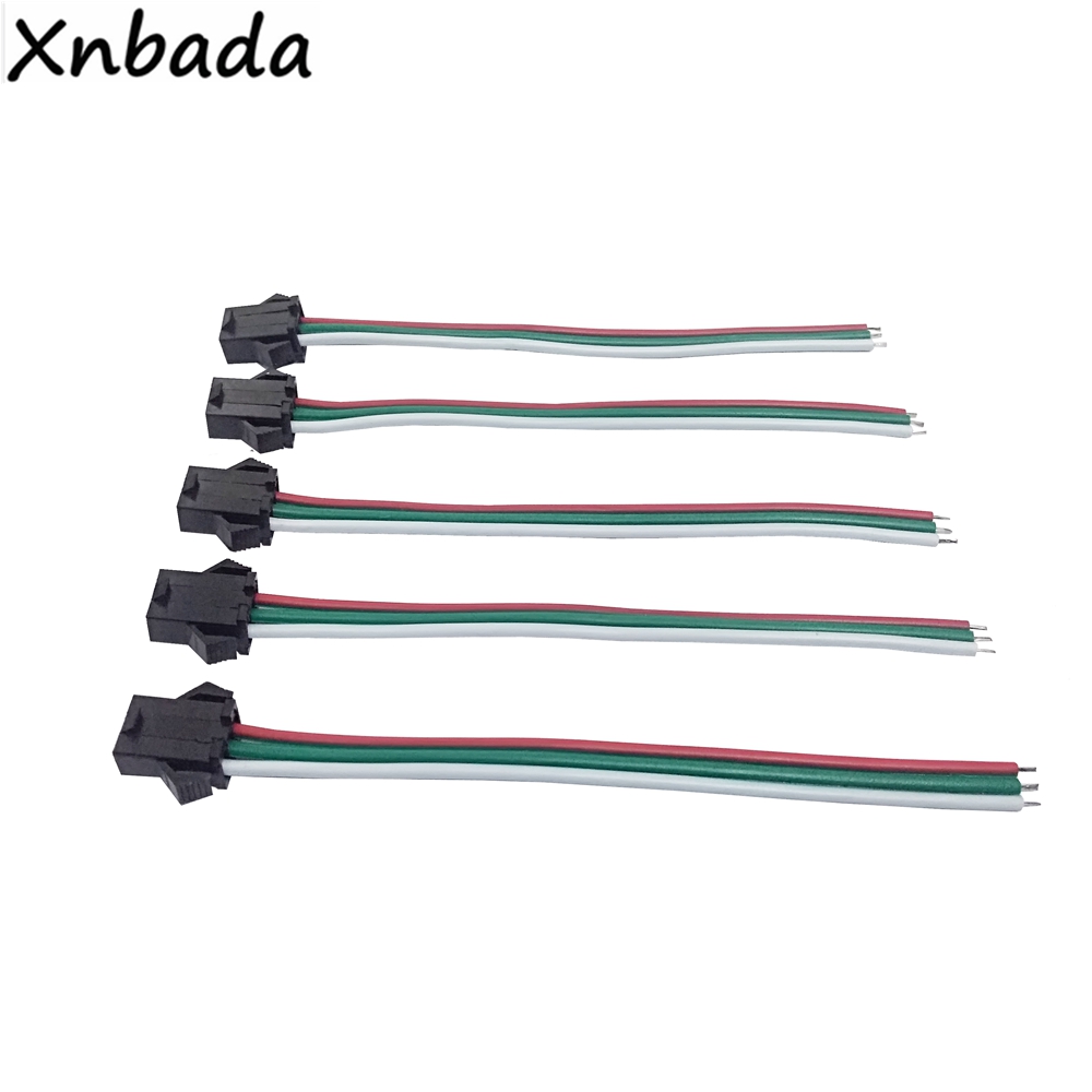 10Pairs 10 سنتيمتر 3Pin موصل م - مراجعة Ws2812B وسعره
