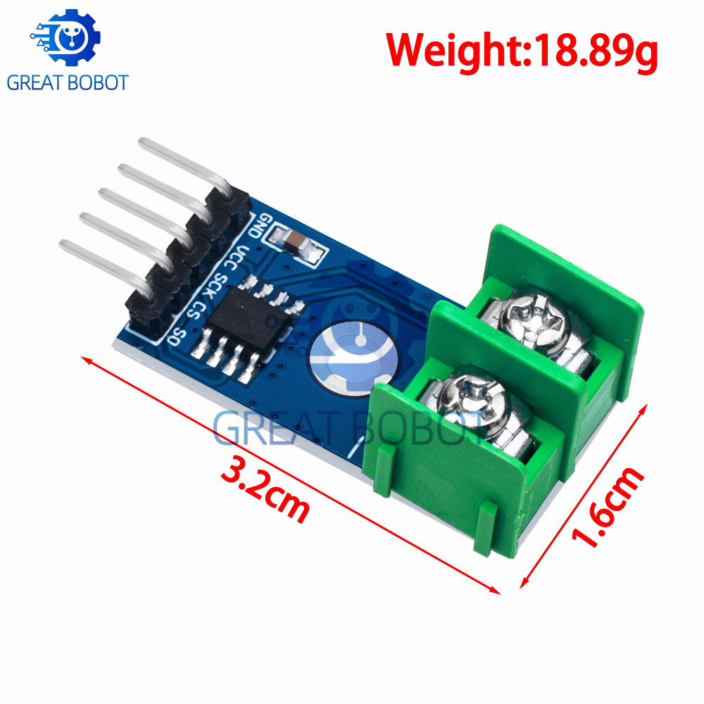 وحدة MAX6675 مع مستشعر حراري م - مراجعة Thermocouple Module K Type وسعره
