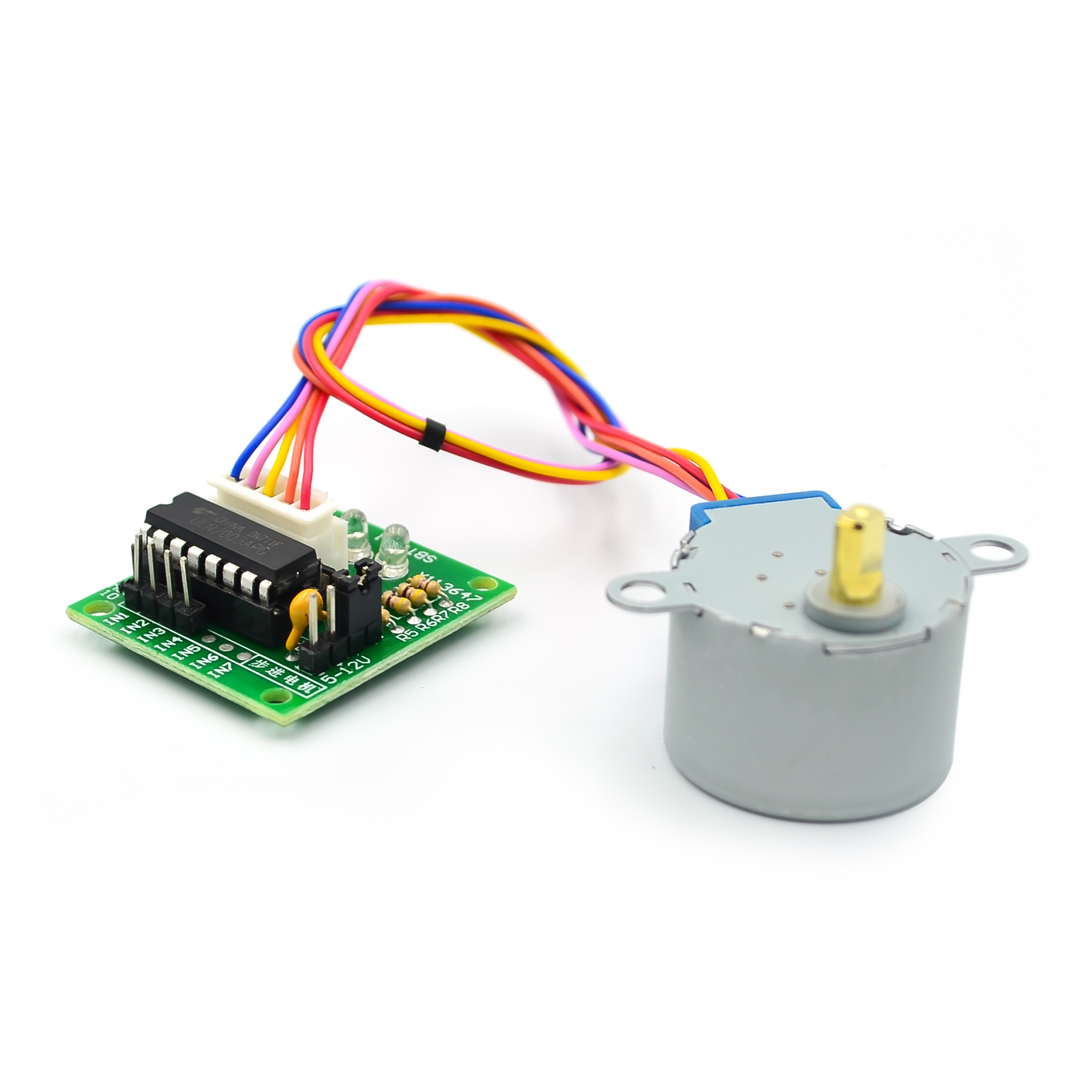 محرك خطوي 5 فولت 28BYJ-48 + وح - مراجعة Stepper Motor 28Byj وسعره