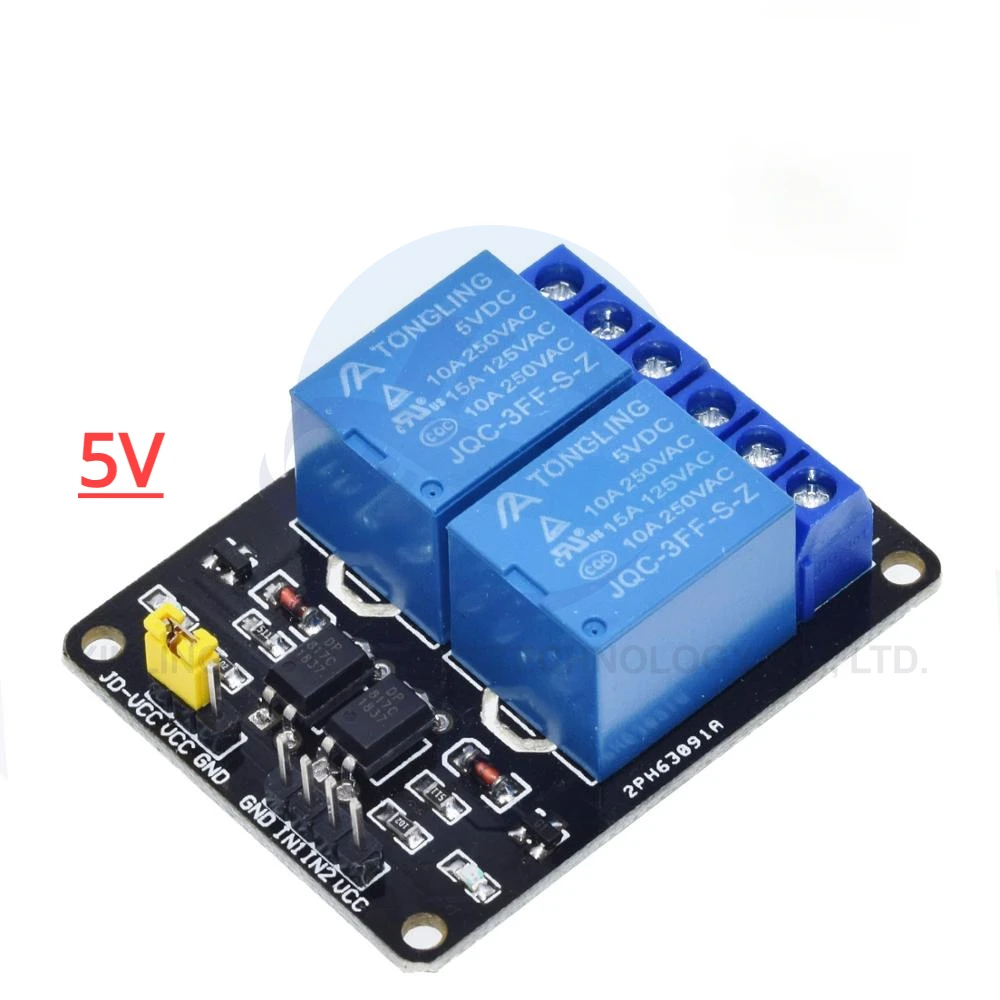وحدة ريلاي 5/12 فولت بـ 1/2/4/ - مراجعة Relay Module 4 Channel وسعره