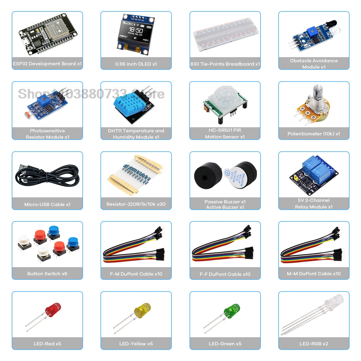 100% جديد ESP32 WIFI مجلس التن - مراجعة Dht11 وسعره