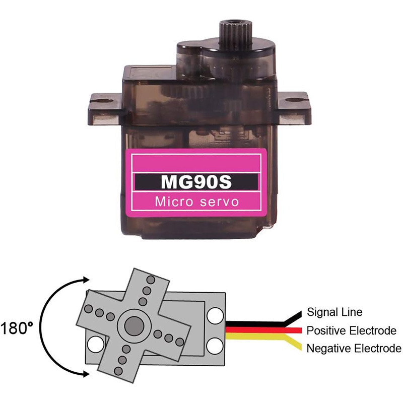 سيرفو MG90S 5/10/20/40 قطعة، ت - مراجعة Servo Sg90 وسعره