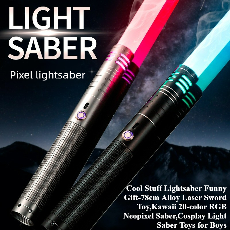 هدية مضحكة على شكل سيف ضوئي -  - مراجعة Neopixel وسعره