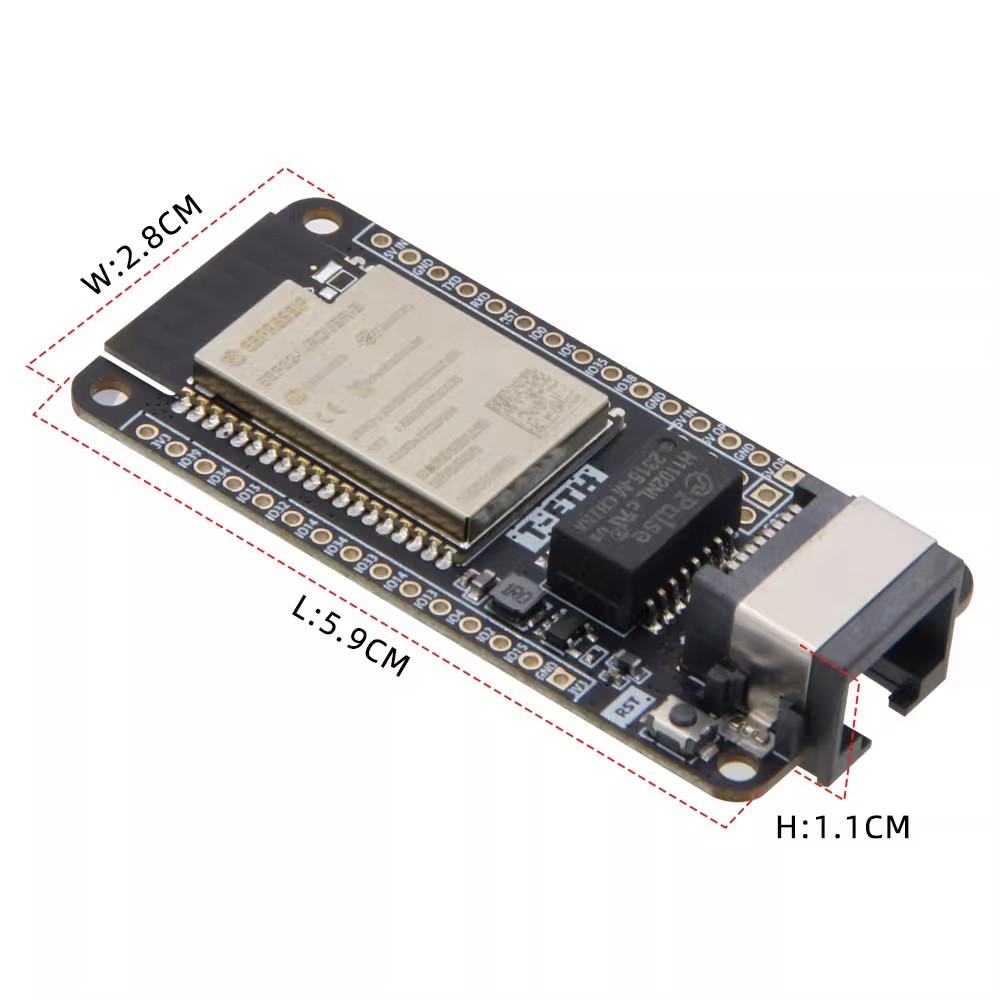 لوحة التطوير LILYGO T‑ETH‑Lite - مراجعة Ethernet W5500 وسعره