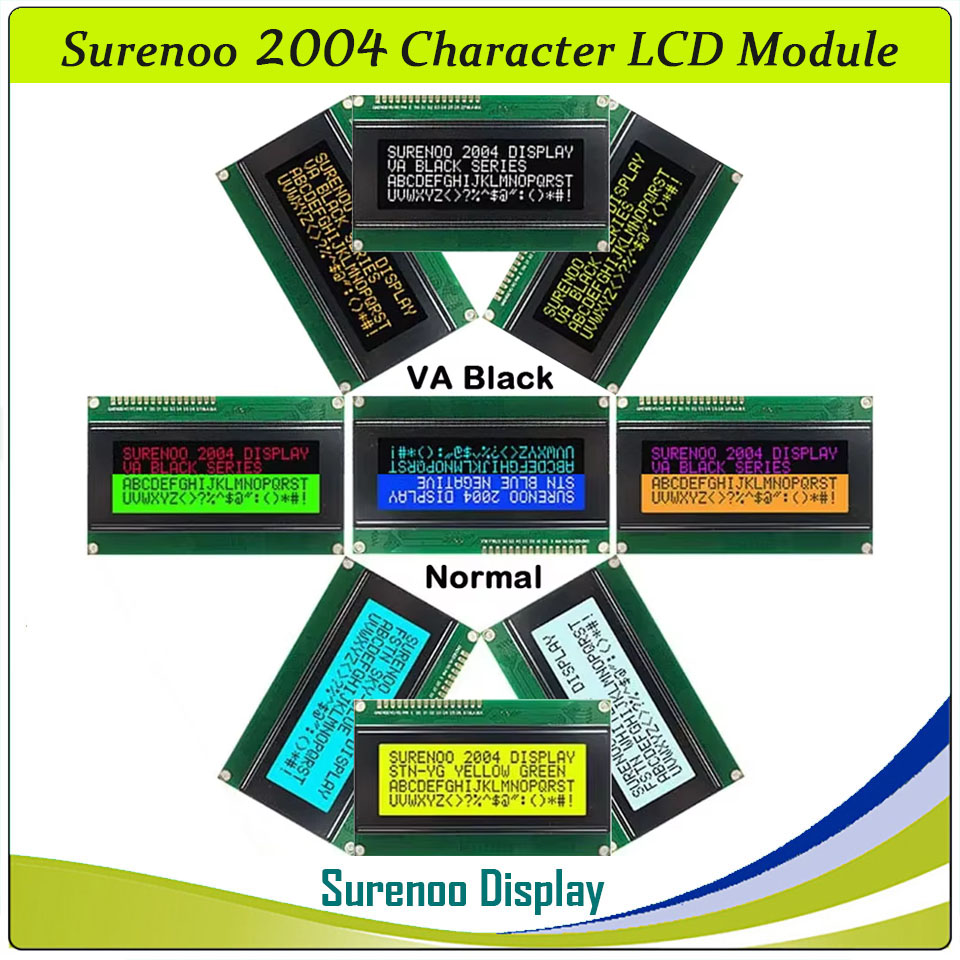 Surenoo 204 20X4 2004 حرف LCD  - مراجعة Lcd 1602 وسعره