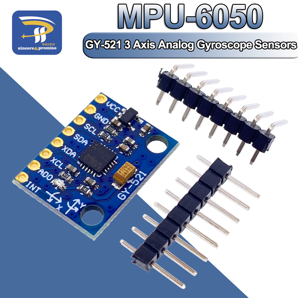 1 مجموعة IIC I2C GY-521 MPU-60 - مراجعة Mpu6050 وسعره
